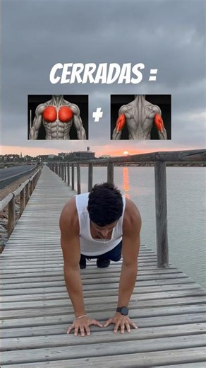 Tipos de flexiones y qué trabajas ❤️ RUTINA DE PECHO EN 5 MINS en el vídeo de aquí 👇✌️