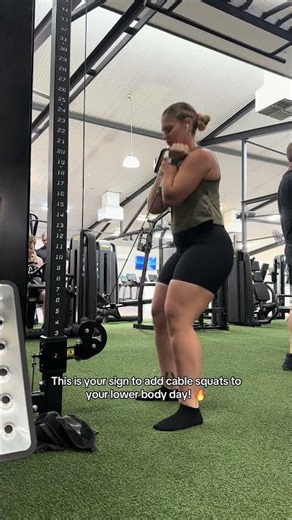 Cable squats are truely a game changer for lower strength days! 🔥💪🏼