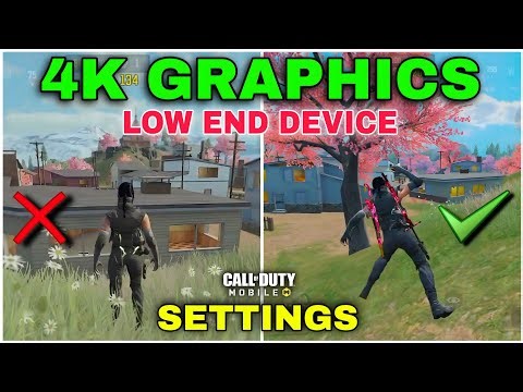 Most Realistic 4K Custom Graphics Settings in CODM BR LOW END DEVICE 😍COD Mobile Graphics Settings🔥💯