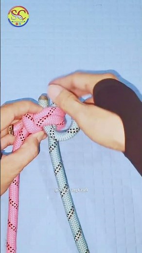 Knot rope tip diy at home 💡 Strong rope tie