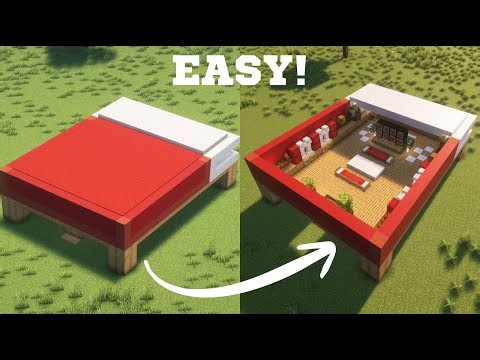 Minecraft: How to Build a GIANT Bed House (Step-by-Step Tutorial)