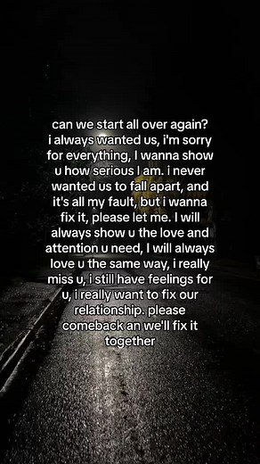 Can We Start All Over Again? Give Me One More Chance