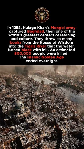 The Day the Mongols Sacked the Greatest City on Earth. #Baghdad #Mongols #HulaguKhan #history