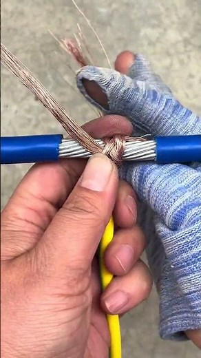 How To Connect Wire To Wire | Easy And Strong Electrical Joint #shortvideo #wireworks