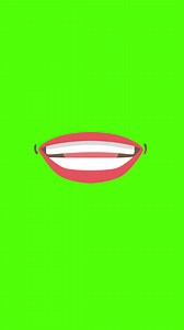 Download Cartoon Woman Lip-Sync Animation Vertical On Green Screen 2D Animation for free