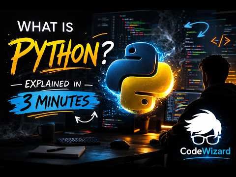 What is Python? Explained in 3 Minutes | CodeWizard