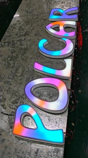 Any letter and size can be customized. #xdsign #factorylife #smallbusiness #fyp #signshop