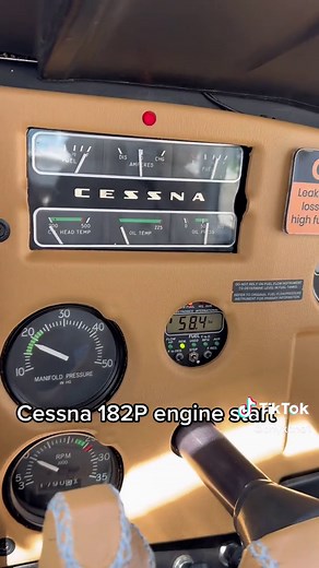 Cessna 182P engine start #avgeek #aviation #airplaneproblems