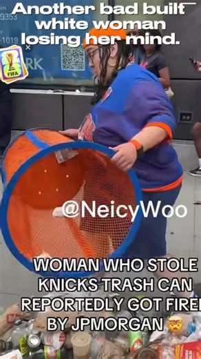 JPMorgan Exec FIRED After Stealing A NY Knicks Trash Can She Could Have Bought 20 times. 🤦🏾‍♀️🤔