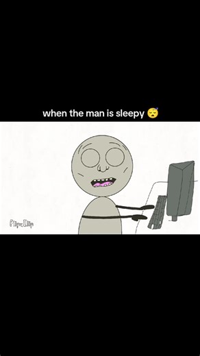 Funny Animated Moments: When the Man is Sleepy