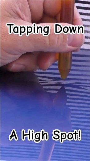 TAPPING DOWN a High Spot Paintless Dent Removal