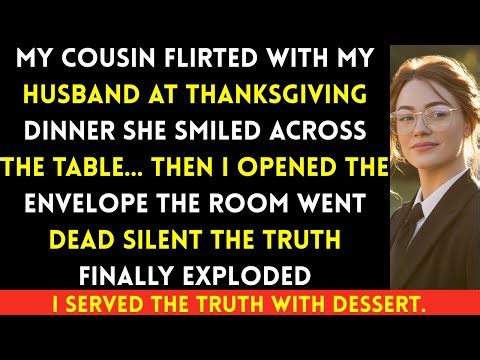 At Thanksgiving Dinner, My Cousin Brushed His Arm… Then I Opened The Envelope That Ended Everything