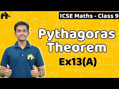 Pythagoras Theorem Class 9 ICSE Maths | Selina Chapter 13 | Exercise 13A