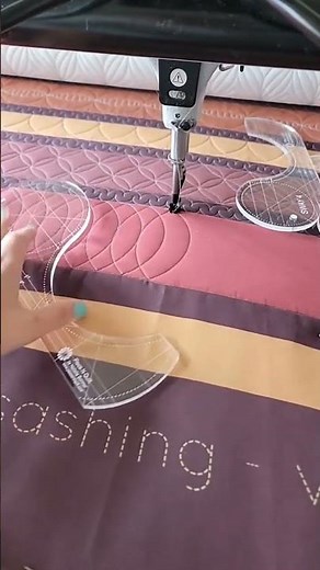 Machine quilt with the Sway 5 machine quilting ruler! #nataliabonner