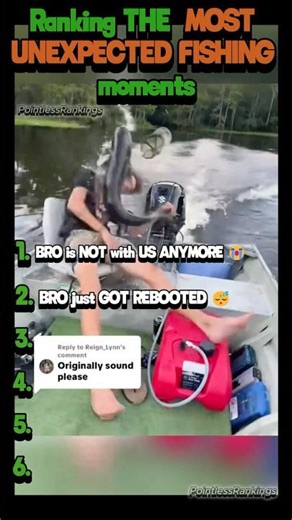 RANKING UNEXPECTED FISHING MOMENTS🎣😭