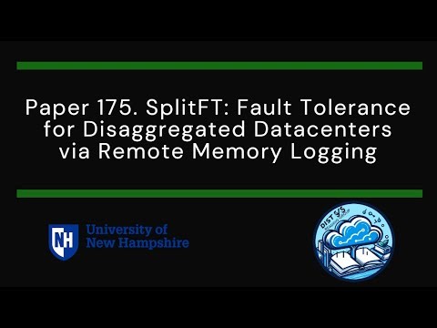 Paper #175. SplitFT: Fault Tolerance for Disaggregated Datacenters via Remote Memory Logging