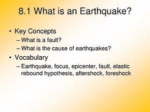 8.1 What is an Earthquake? - SlideServe