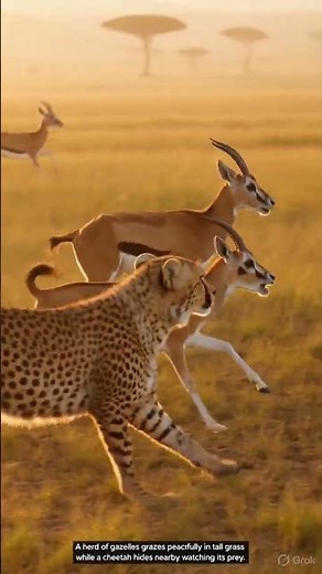 Cheetah Chasing Gazelle at Full Speed 🐆🦌 | Fastest Hunt on Earth