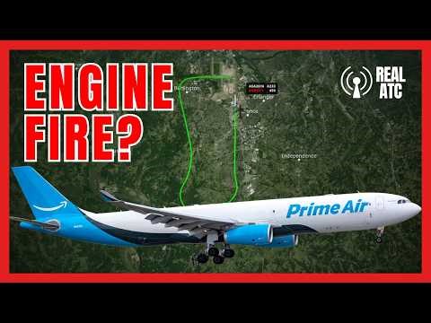 EMERGENCY: Smoke in the Cockpit After Bird Strike | Amazon Air A330