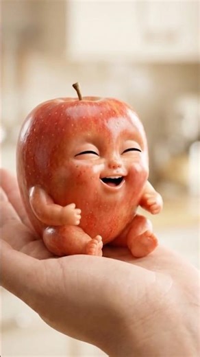 Happy red apple ⁉️