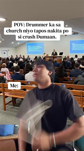 POV: Church Drummer Sees Their Crush Walk By