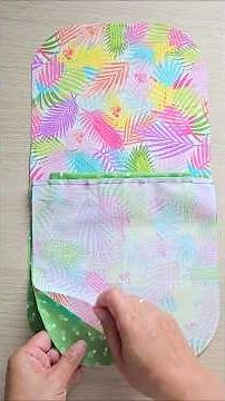 💖 Easy To Sew Round Corner Drawstring Bag. #pouchmaking #sewingpouch #sewingideas