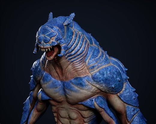 Creature 3D Model Render