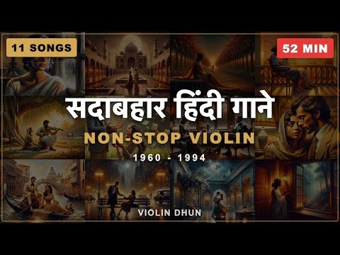 Evergreen Hindi Songs - Violin Instrumental Jukebox | 11 Soulful Melodies | Violin Dhun