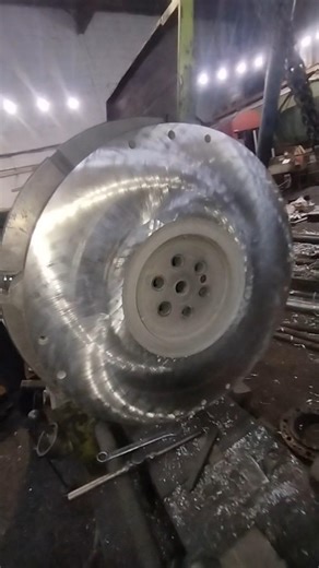 Flywheel Facing on Lathe Machine | Flywheel Resurfacing Process | #machining #shorts #foryou