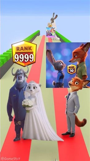 Nick Wilde and Chief Bogo in the continuous singing challenge to find a girlfriend!