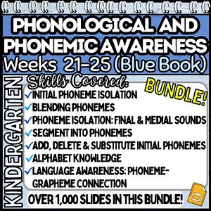 Phonological & Phonemic Awareness Intervention |Kindergarten| Heggerty Bundle