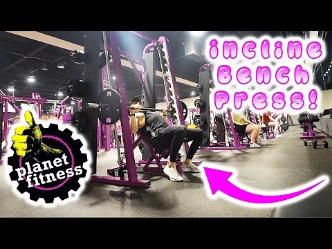 HOW TO INCLINE BENCH PRESS AT PLANET FITNESS!! (ON A SMITH MACHINE!!!)