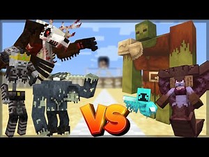 Minecraft: FISHS UNDEAD RISING VS ANCIENT BEASTS ! - MOD VS MOD #4 | BATALHA DE MOBS