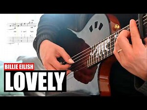 Lovely (Billie Eilish) - EASY Fingerstyle Guitar Tutorial (TAB)