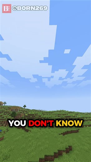 YOU DO NOT KNOW THIS!? #minecraft #shorts
