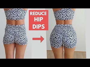 GET CURVY HIPS, reduce hip dips, booty pump workout at home, no equipment