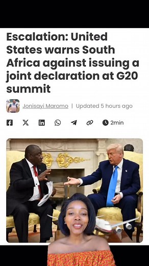 2.2K views · 1.6K reactions | Trump rejects it, SA protests it, clearly nobody wants this G20. #G20Summit #SA #inclusiveeconomy | SA Inclusive Economy Indaba | Facebook