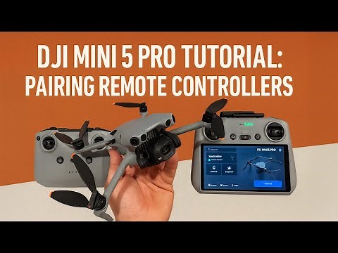 DJI Mini 5 Pro Tutorial: How to Pair and Bind your Remote Controller (RC2 and more)