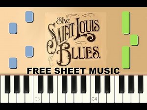 SAINT LOUIS BLUES Piano Tutorial, with FREE Sheet Music (pdf)