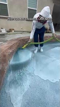 SATISFYING ACID WASHING WORK AMSR #primetimepoolplastering... #Shorts #primetimepoolplastering