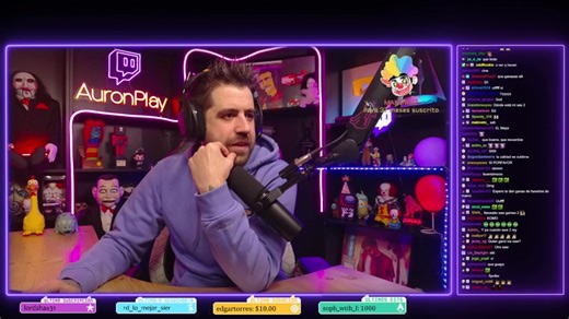 Auron reacciona a trailer de saw Minecraft games y Squid Craft Games #auron #AuronPlay | Reacciones de stremers