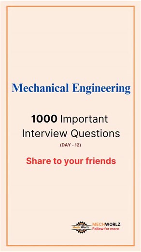 mechanical worlz on Instagram: "Important Note 👇👇👇👇 "Unlock Your Mechanical Engineering Potential" 🚀 📖 Handwritten Mechanical Engineering Notes 📂 Previous Year Papers (GATE, ESE, SSC JE, RRB JE, etc.) 🛠️ Interview Important Questions PDFs 🔧 Multiple choice questions and answers PDFs ⚙️ Industry-Specific Career Tips & Placement Guidance 📩 Interested candidates, message @Mechworlz ✅ Follow @Mechworlz for more updates! ✅ Follow Mechworlz YouTube channel for more updates 🤘 Thank you for y