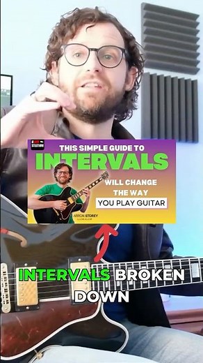 The 12 SIMPLE intervals on guitar