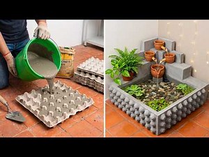 DIY Eco-Friendly Backyard Pond & Waterfall Using Cement by 5-Minute Crafts Play!