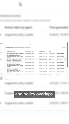 Save time with the new Security Copilot agent that detects policy gaps & proposes secure, optimized fixes. Check out the Conditional Access Optimization Agent in Microsoft Entra. https://youtu.be/wEefrzxmdtQ Troubleshoot identity issues, investigate risky users and apps, and optimize Conditional Access policies using natural language—with built-in AI from Microsoft Security Copilot in Microsoft Entra. Instead of switching between logs, PowerShell, and spreadsheets, Security Copilot centralizes i