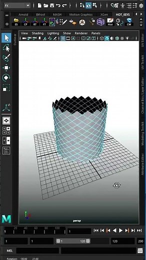 MAYA for Beginners | 3D Modeling Diamond Patterns #shorts
