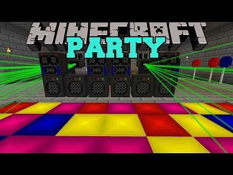 Minecraft: PARTY (SMOKE MACHINES, LASER LIGHTS, MUSIC, & MORE!) Mod Showcase