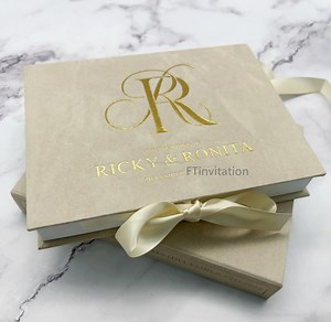 Velvet Ivory Luxury Box Invitation - Etsy