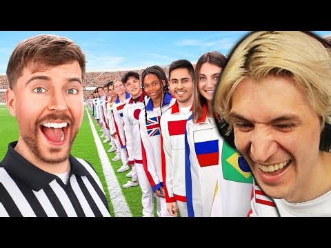 xQc Reacts to 'Every Country On Earth Fights For $250,000!' by MrBeast