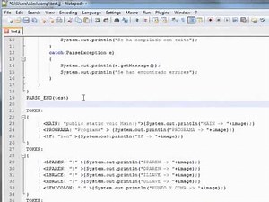 Tutorial 1: Sintaxis JavaCC